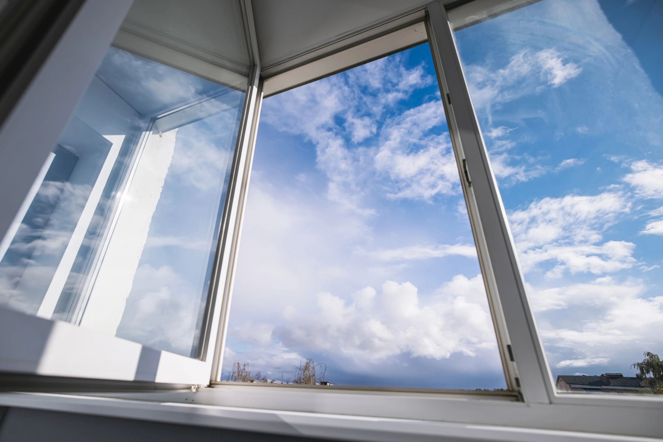 Bright replacement window on a home
